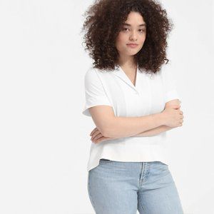 Everlane The Clean Silk Short-Sleeve Notch Shirt